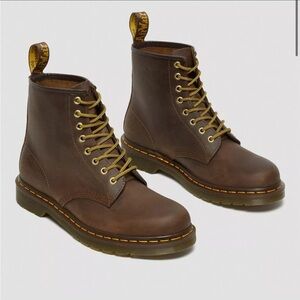 Dr Martens 1460 Crazy Horse Leather Lace Up Boots